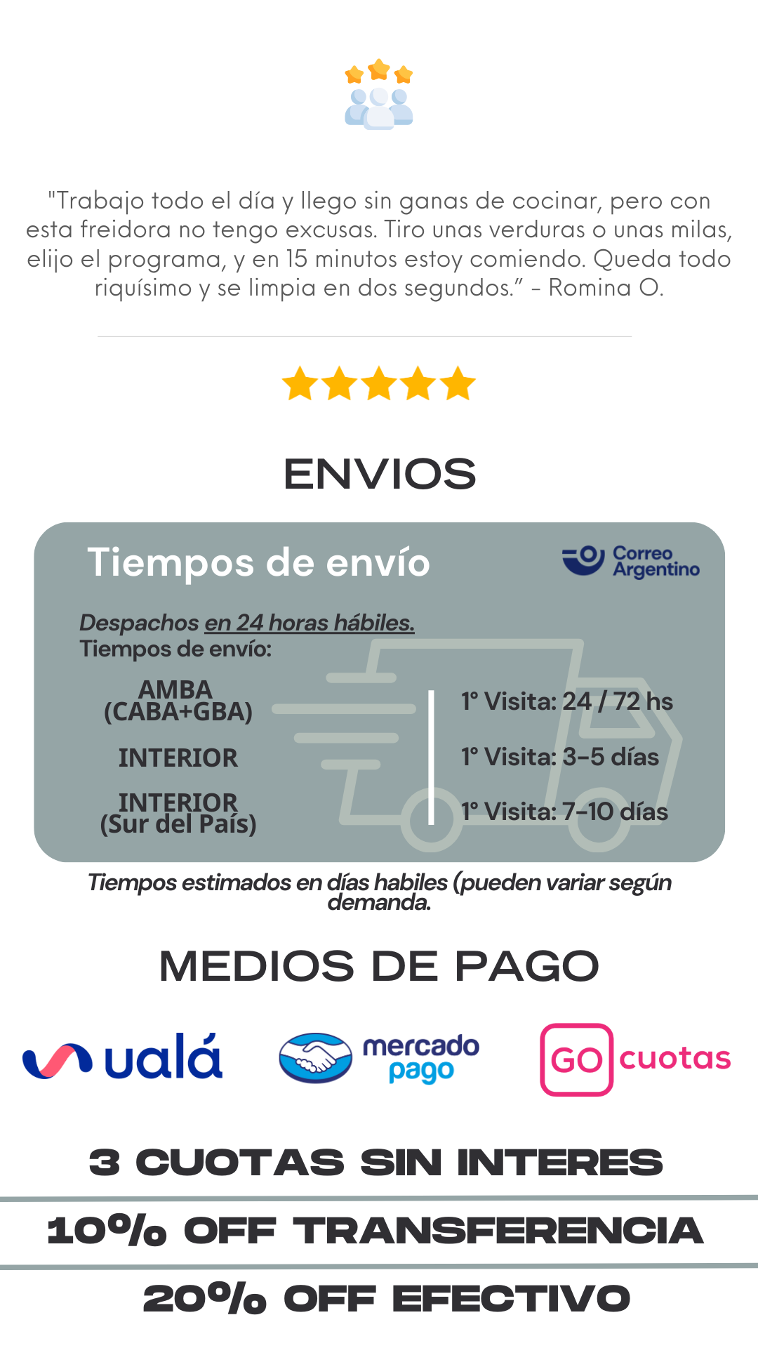 Freidora de Aire Voltra 8 Lts | Cocina Saludable